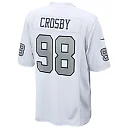 Zennovawear Men's Las Vegas Raiders Maxx Crosby White Alternate Game Jersey