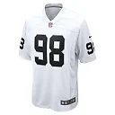 Zennovawear Men's Las Vegas Raiders Maxx Crosby White Game Jersey