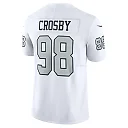 Zennovawear Men's Las Vegas Raiders Maxx Crosby White Vapor F.U.S.E. Limited Jersey
