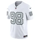 Zennovawear Men's Las Vegas Raiders Maxx Crosby White Vapor F.U.S.E. Limited Jersey