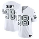 Zennovawear Men's Las Vegas Raiders Maxx Crosby White Vapor F.U.S.E. Limited Jersey
