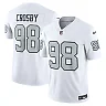 Zennovawear Men's Las Vegas Raiders Maxx Crosby White Vapor F.U.S.E. Limited Jersey