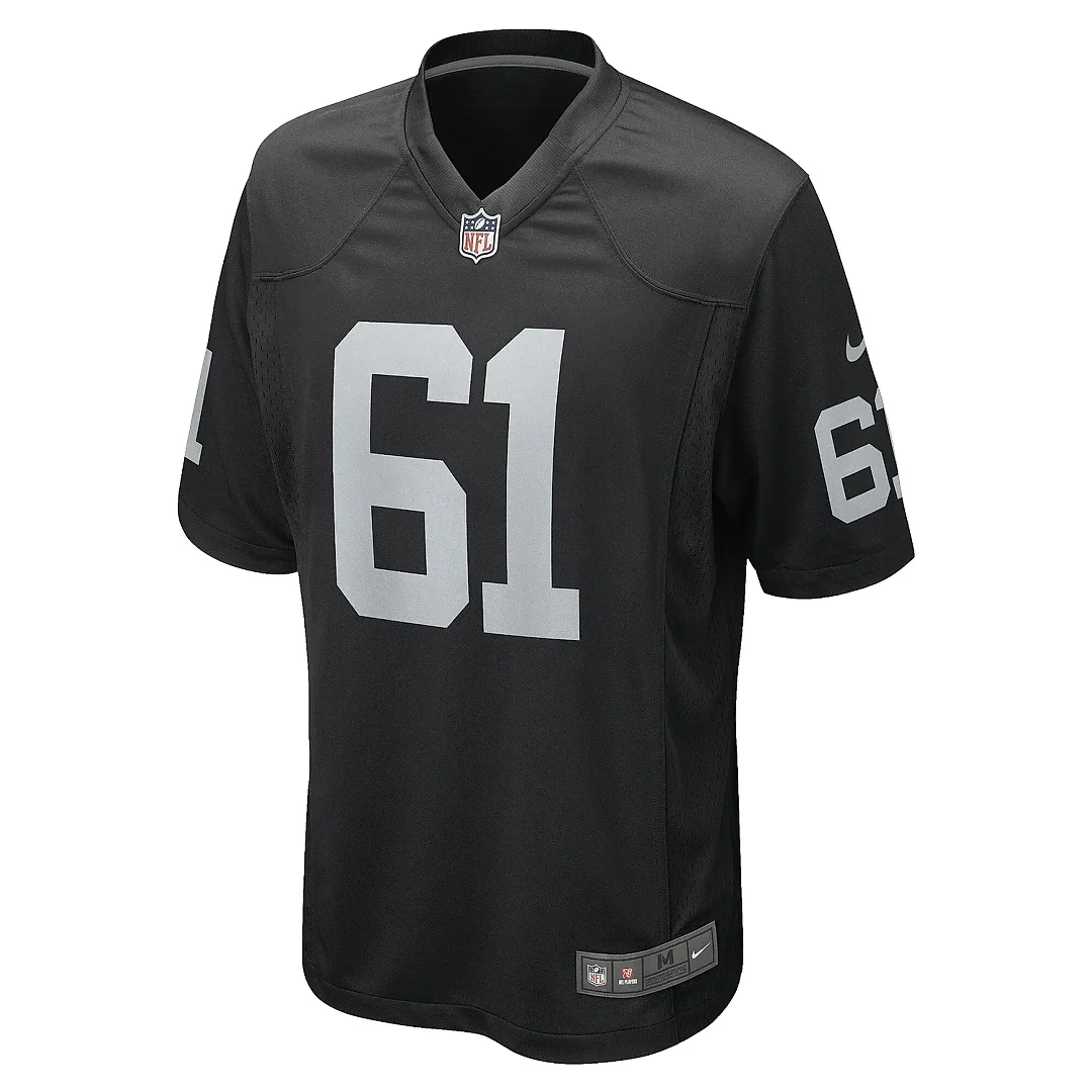 Zennovawear Men's Las Vegas Raiders Meredith Black Game Player Jersey