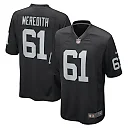 Zennovawear Men's Las Vegas Raiders Meredith Black Game Player Jersey