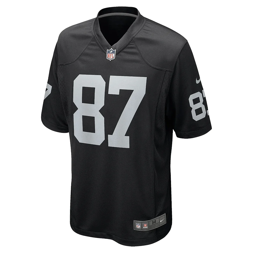 Zennovawear Men's Las Vegas Raiders Michael Mayer Black Game Jersey