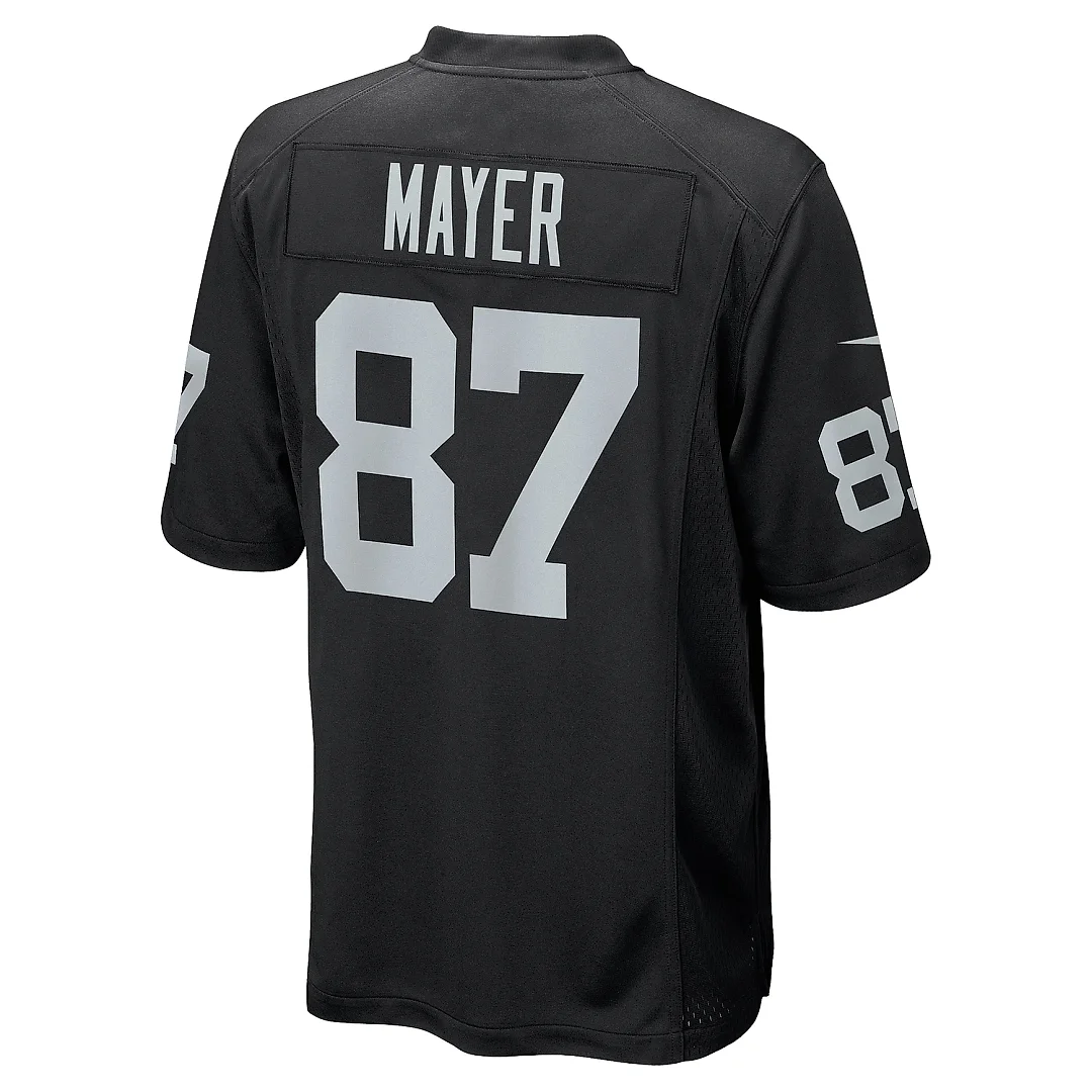 Zennovawear Men's Las Vegas Raiders Michael Mayer Black Game Jersey