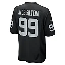 Zennovawear Men's Las Vegas Raiders Nesta Jade Silvera Black Team Game Jersey