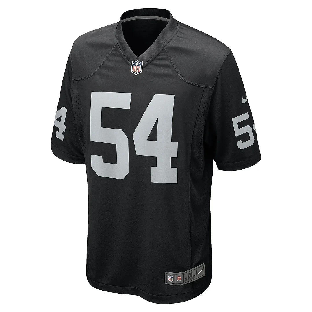 Zennovawear Men's Las Vegas Raiders Netane Muti Black Team Game Jersey