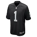 Zennovawear Men's Las Vegas Raiders Number 1 Dad Black Game Jersey