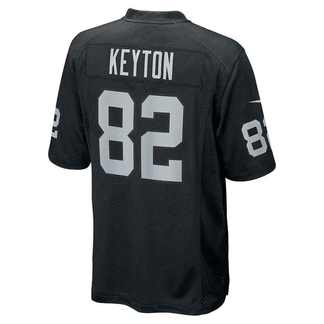 Zennovawear Men's Las Vegas Raiders Ramel Keyton Black Team Game Jersey