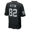 Zennovawear Men's Las Vegas Raiders Ramel Keyton Black Team Game Jersey