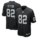 Zennovawear Men's Las Vegas Raiders Ramel Keyton Black Team Game Jersey