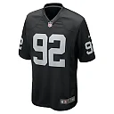Zennovawear Men's Las Vegas Raiders Richard Seymour Black Retired Player Game Jersey