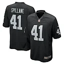 Zennovawear Men's Las Vegas Raiders Robert Spillane Black Game Player Jersey