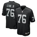 Zennovawear Men's Las Vegas Raiders Ron Stone Jr. Black Team Game Jersey