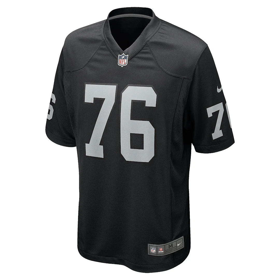 Zennovawear Men's Las Vegas Raiders Ron Stone Jr. Black Team Game Jersey
