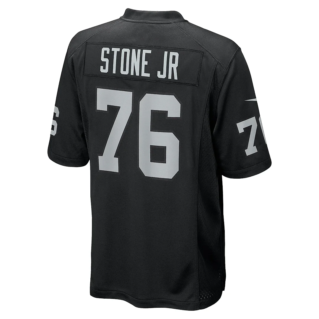 Zennovawear Men's Las Vegas Raiders Ron Stone Jr. Black Team Game Jersey