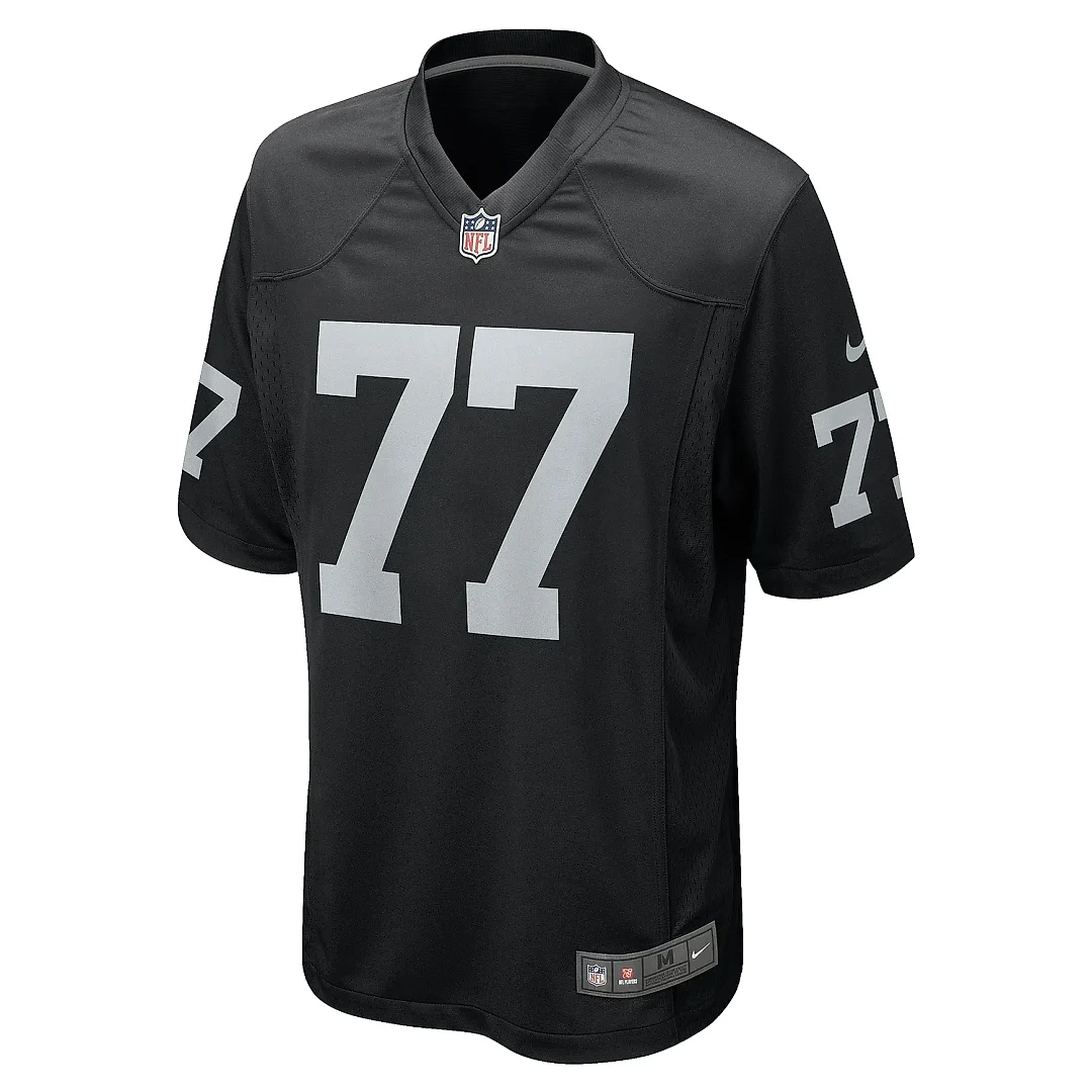 Zennovawear Men's Las Vegas Raiders Thayer Munford Jr. Black Team Game Jersey