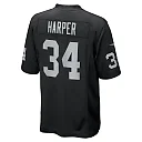 Zennovawear Men's Las Vegas Raiders Thomas Harper Black Team Game Jersey