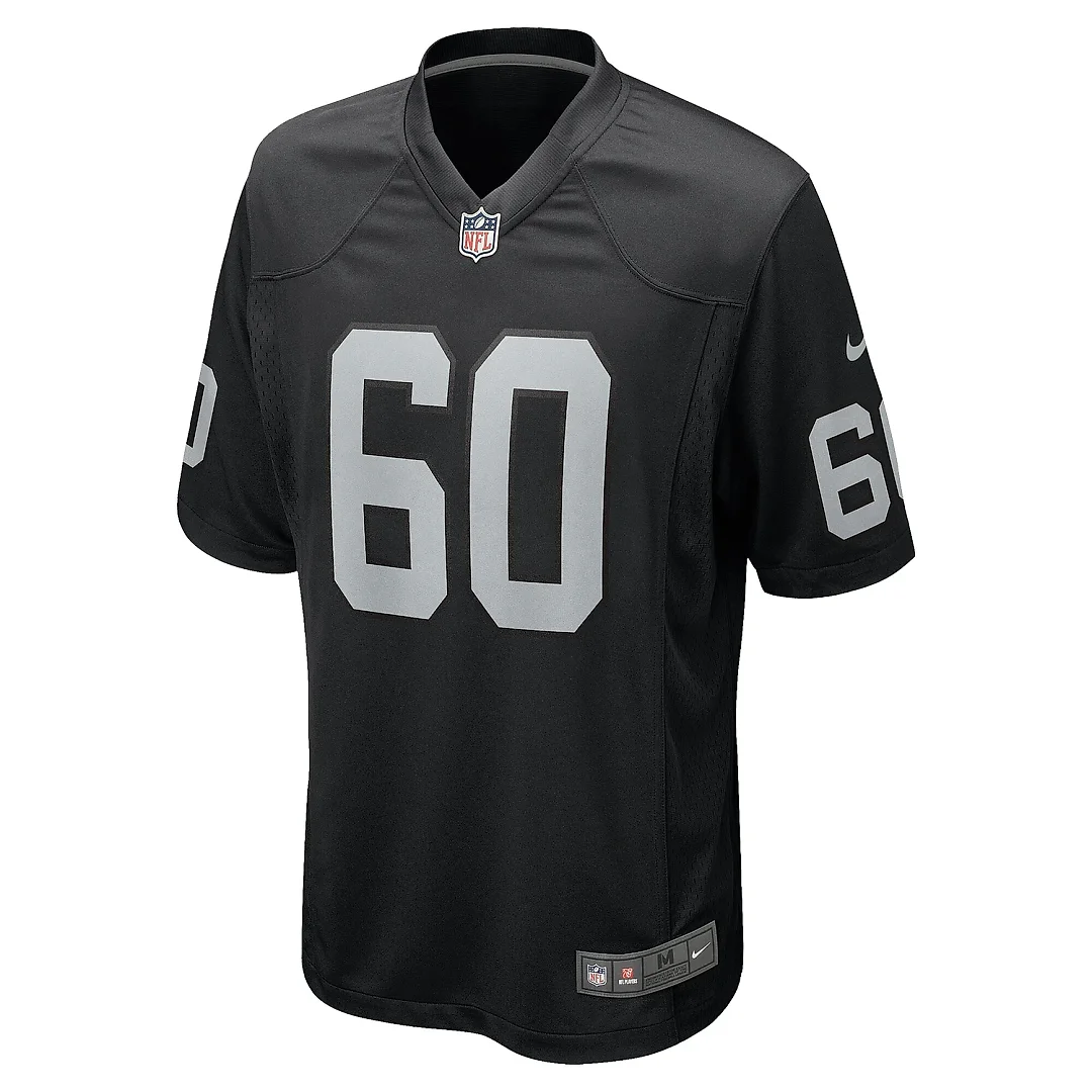 Zennovawear Men's Las Vegas Raiders Tomari Fox Black Team Game Jersey