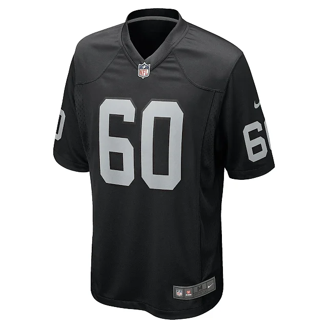 Zennovawear Men's Las Vegas Raiders Tomari Fox Black Team Game Jersey