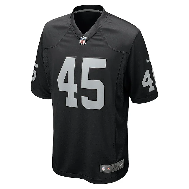 Zennovawear Men's Las Vegas Raiders Tommy Eichenberg Black Team Game Jersey