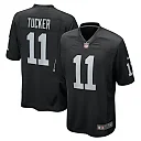 Zennovawear Men's Las Vegas Raiders Tre Tucker Black Team Game Jersey