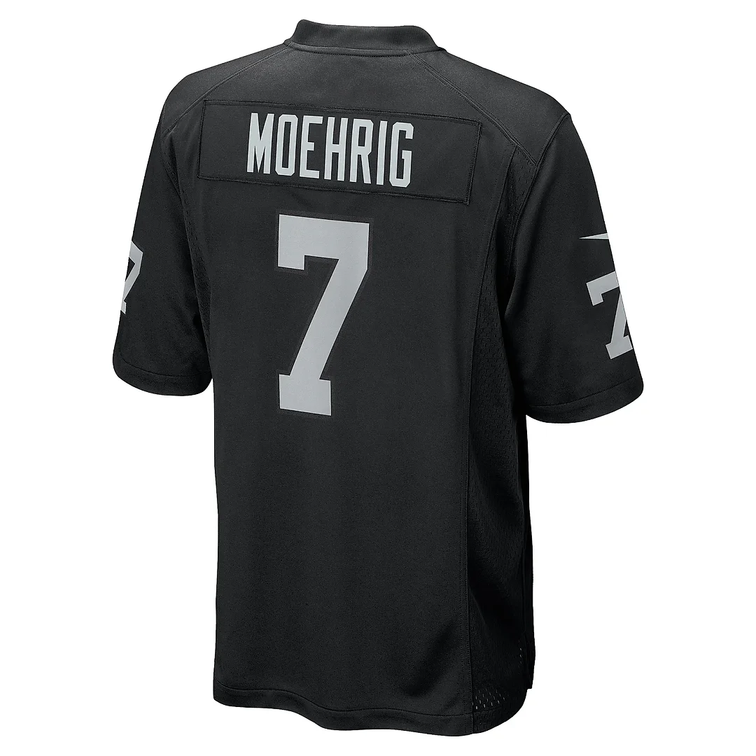 Zennovawear Men's Las Vegas Raiders Tre'von Moehrig Black Team Game Jersey