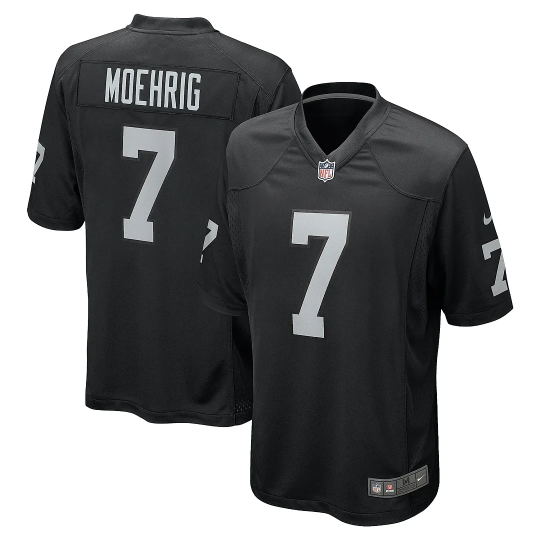 Zennovawear Men's Las Vegas Raiders Tre'von Moehrig Black Team Game Jersey