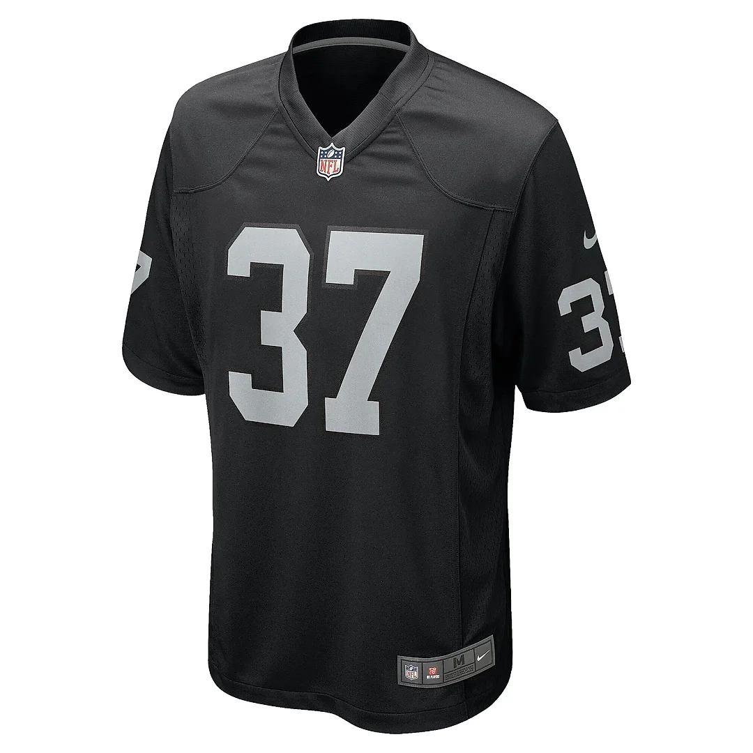 Zennovawear Men's Las Vegas Raiders Trey Taylor Black Team Game Jersey
