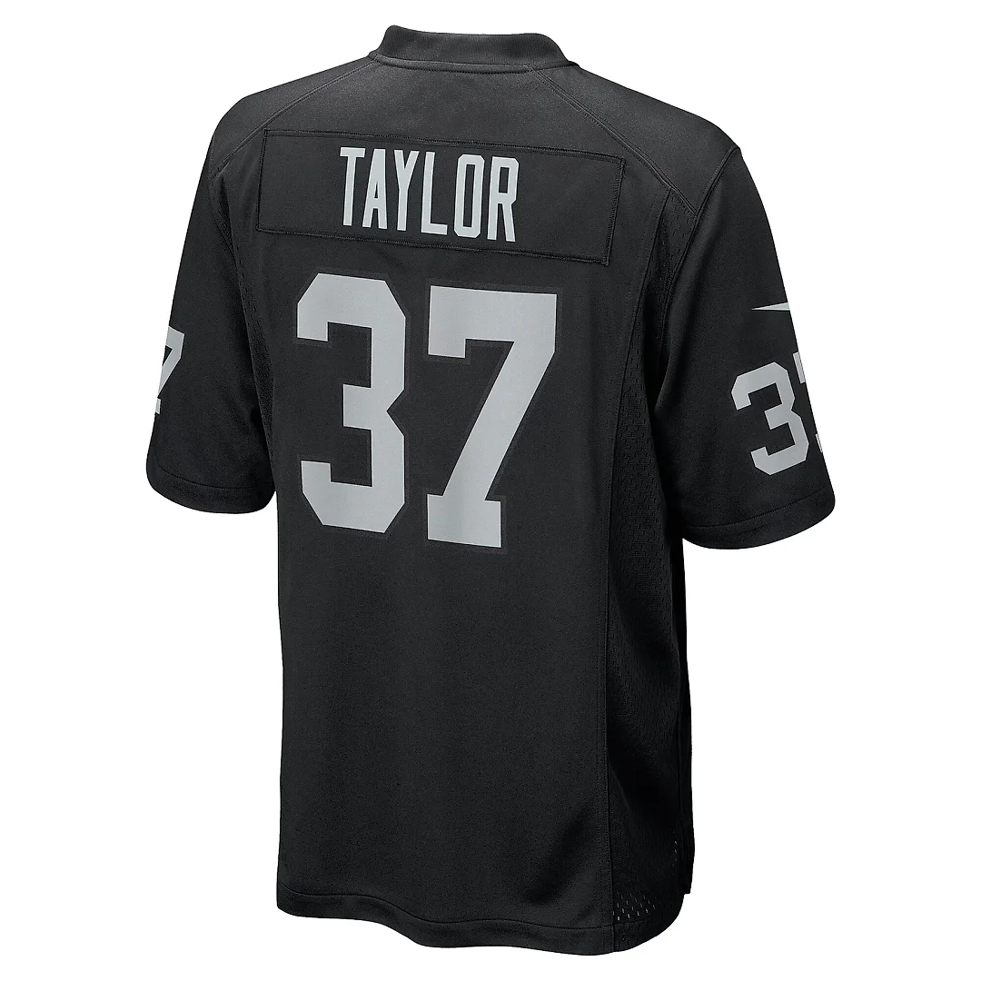 Zennovawear Men's Las Vegas Raiders Trey Taylor Black Team Game Jersey