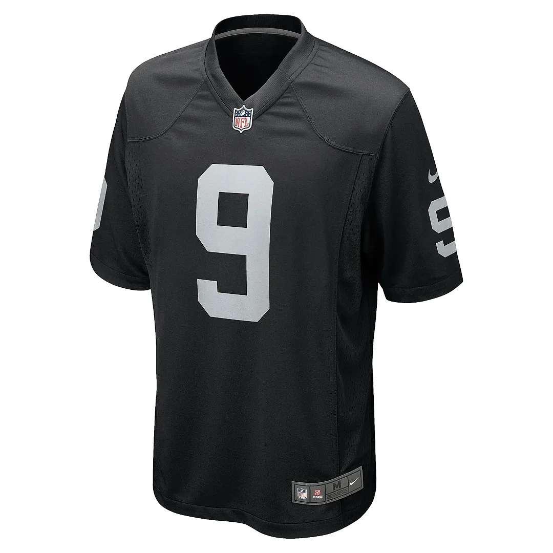 Zennovawear Men's Las Vegas Raiders Tyree Wilson Black Game Jersey