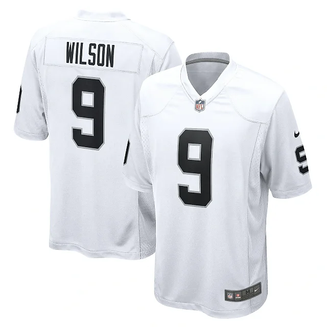 Zennovawear Men's Las Vegas Raiders Tyree Wilson White Game Jersey