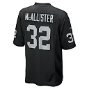 Zennovawear Men's Las Vegas Raiders Tyreik McAllister Black Team Game Jersey