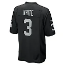 Zennovawear Men's Las Vegas Raiders Zamir White Black Team Game Jersey