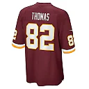 Zennovawear Men's Logan Thomas Washington Football Team Burgundy Game Player Jersey