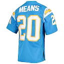 Zennovawear Men's Los Angeles Chargers 1994 Natrone Means Mitchell & Ness Powder Blue Throwback Retired Player Jersey