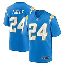 Zennovawear Men's Los Angeles Chargers AJ Finley Powder Blue Team Game Jersey