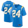 Zennovawear Men's Los Angeles Chargers AJ Finley Powder Blue Team Game Jersey