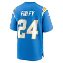 Zennovawear Men's Los Angeles Chargers AJ Finley Powder Blue Team Game Jersey