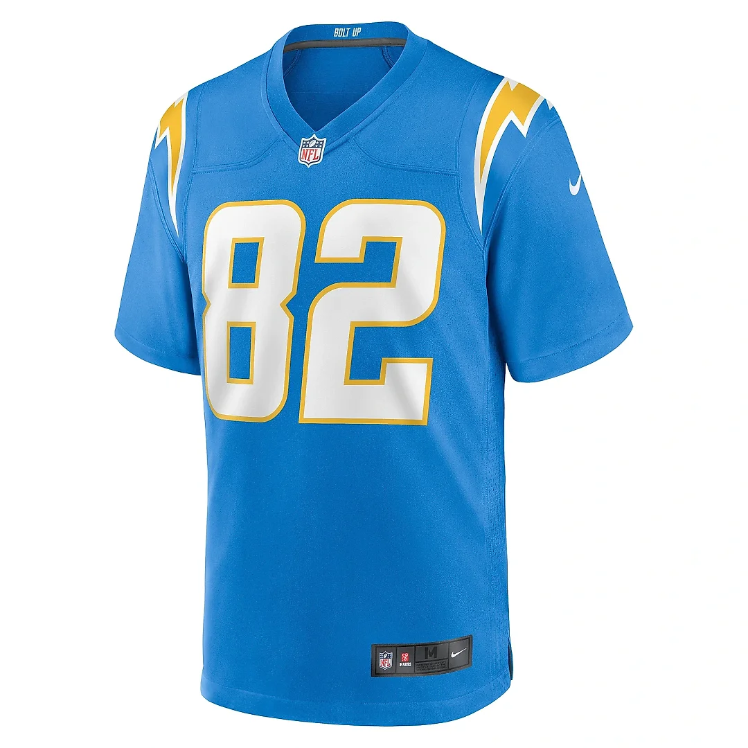 Zennovawear Men's Los Angeles Chargers Alex Erickson Powder Blue Team Game Jersey