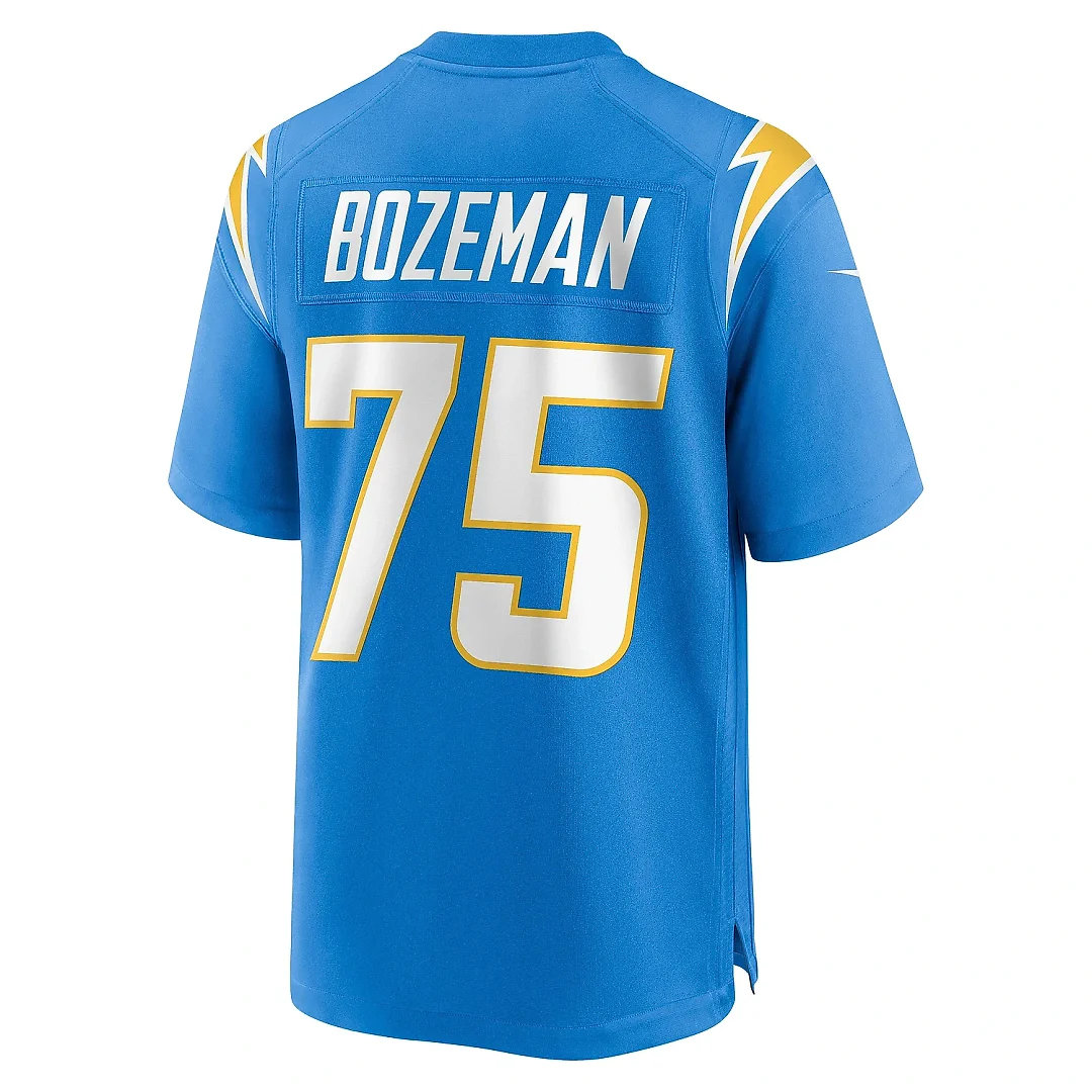 Zennovawear Men's Los Angeles Chargers Bradley Bozeman Powder Blue Game Jersey