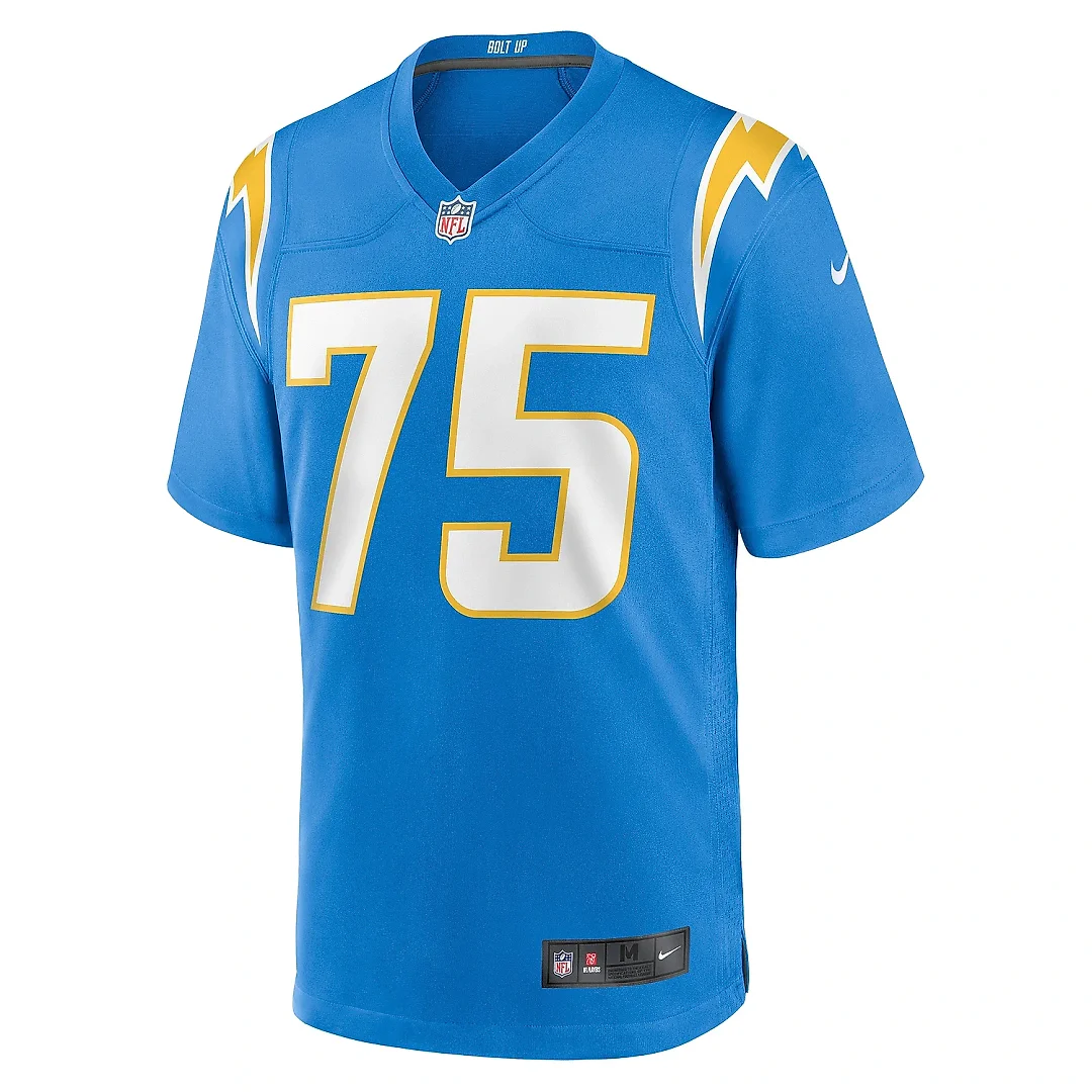 Zennovawear Men's Los Angeles Chargers Bradley Bozeman Powder Blue Game Jersey