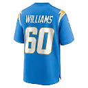 Zennovawear Men's Los Angeles Chargers Bucky Williams Powder Blue Team Game Jersey