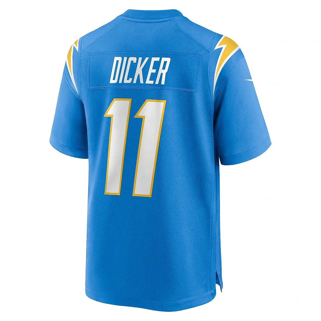 Zennovawear Men's Los Angeles Chargers Cameron Dicker Powder Blue Game Jersey