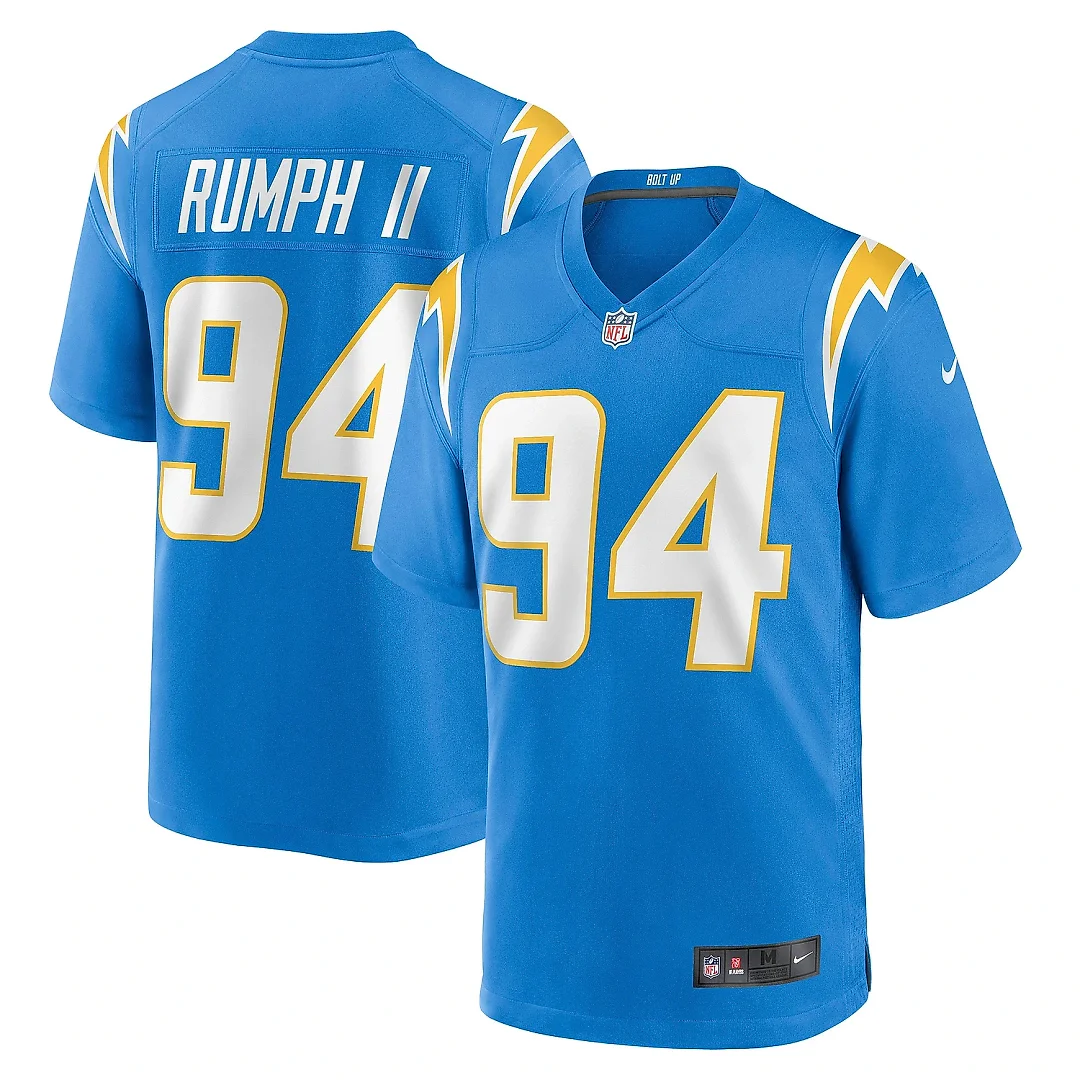 Zennovawear Men's Los Angeles Chargers Chris Rumph II Powder Blue Game Jersey
