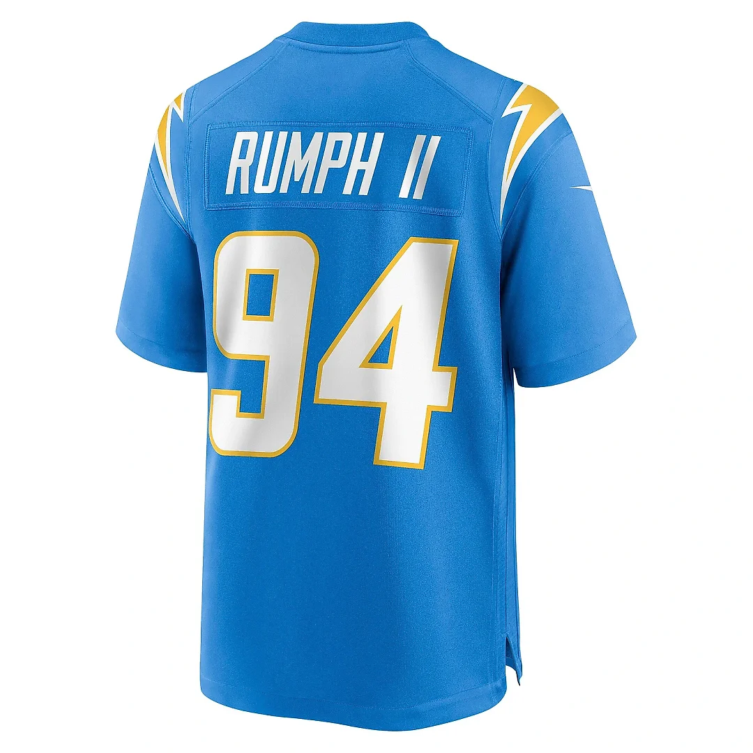 Zennovawear Men's Los Angeles Chargers Chris Rumph II Powder Blue Game Jersey