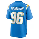 Zennovawear Men's Los Angeles Chargers Christian Covington Powder Blue Team Game Jersey