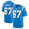 Zennovawear Men's Los Angeles Chargers CJ Okoye Powder Blue Team Game Jersey