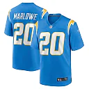 Zennovawear Men's Los Angeles Chargers Dean Marlowe Powder Blue Team Game Jersey